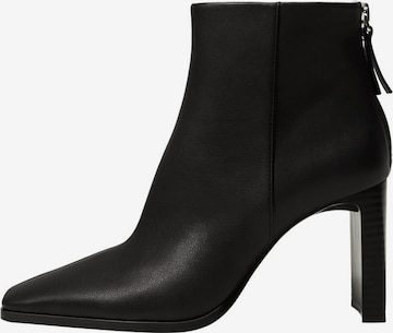 MANGO Ankle Boots 'Valen' in Black: front