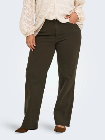 ONLY Carmakoma Wide leg Jeans 'CARWILLY' in Brown: front