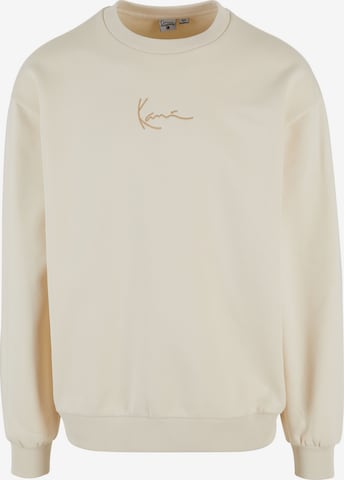 Felpa di Karl Kani in beige: frontale