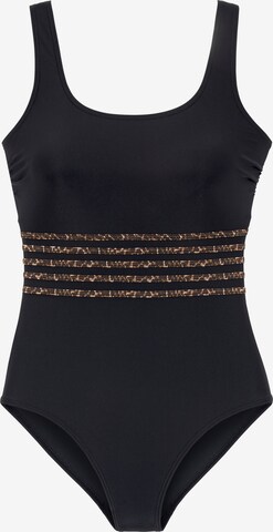 LASCANA Bustier Badedragt i sort: forside