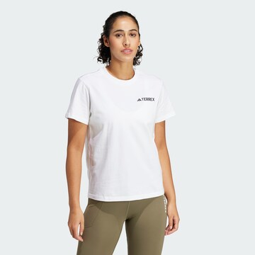 ADIDAS TERREX Functioneel shirt in Wit: voorkant
