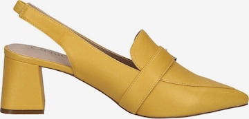 CAPRICE Slingback Pumps in Yellow