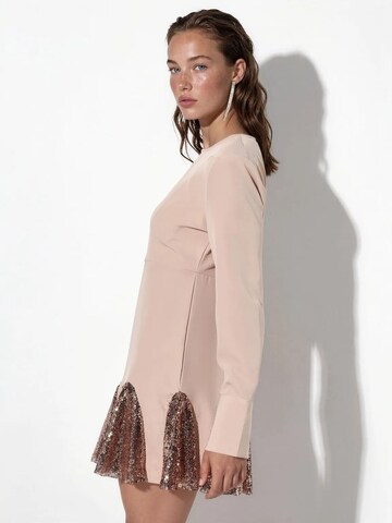 MSN Collection - Vestido de cocktail em bege