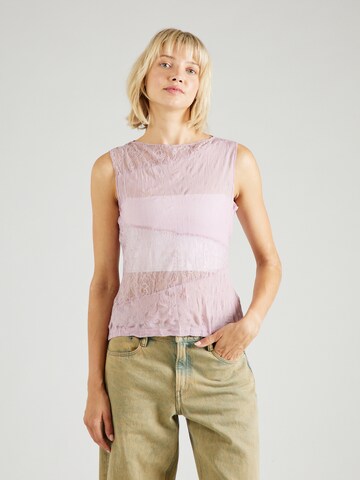 TOPSHOP - Top en rosa: frente