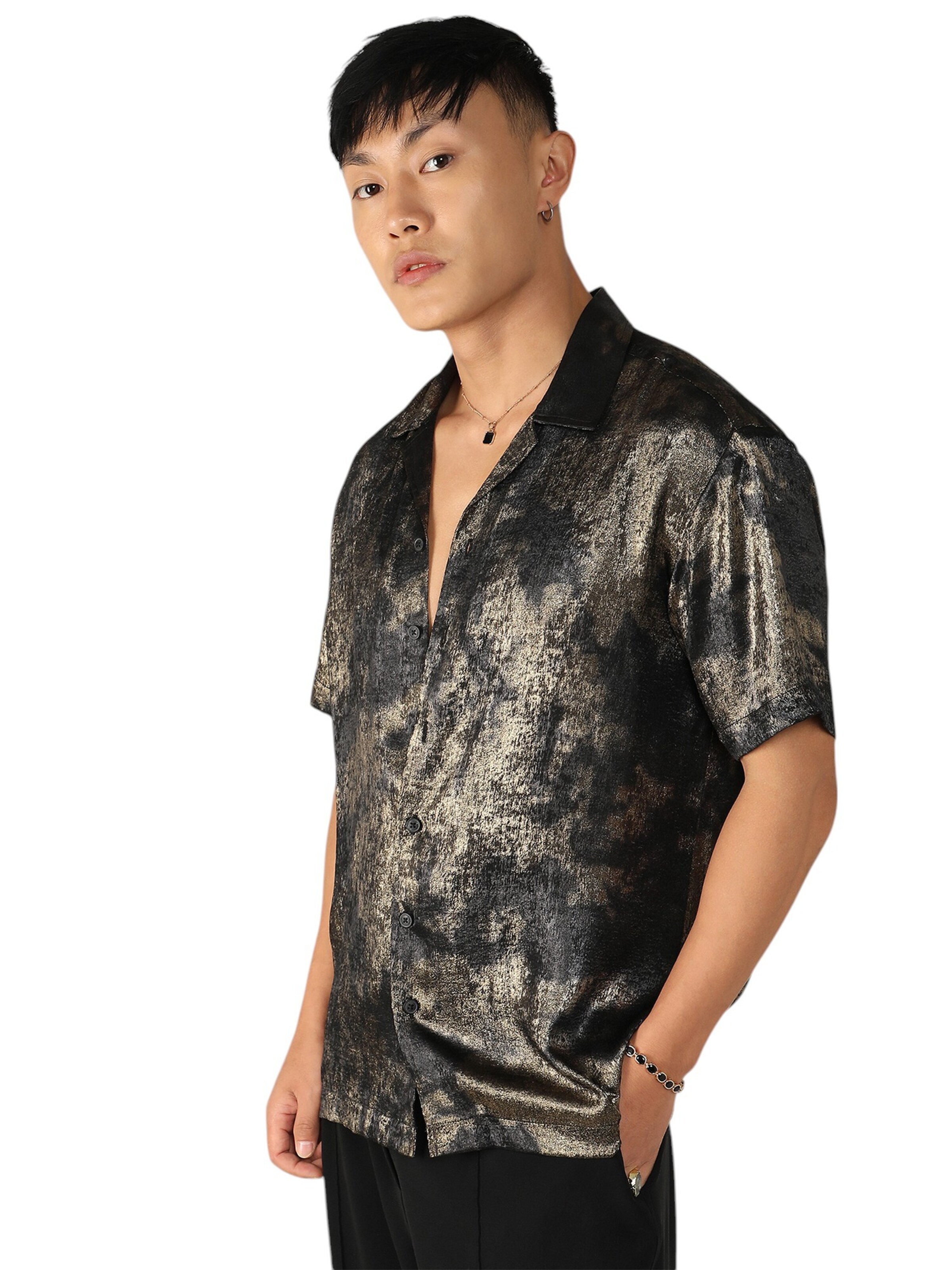 Campus Sutra Rovný strih Košeľa 'Tallula' - Bronzová