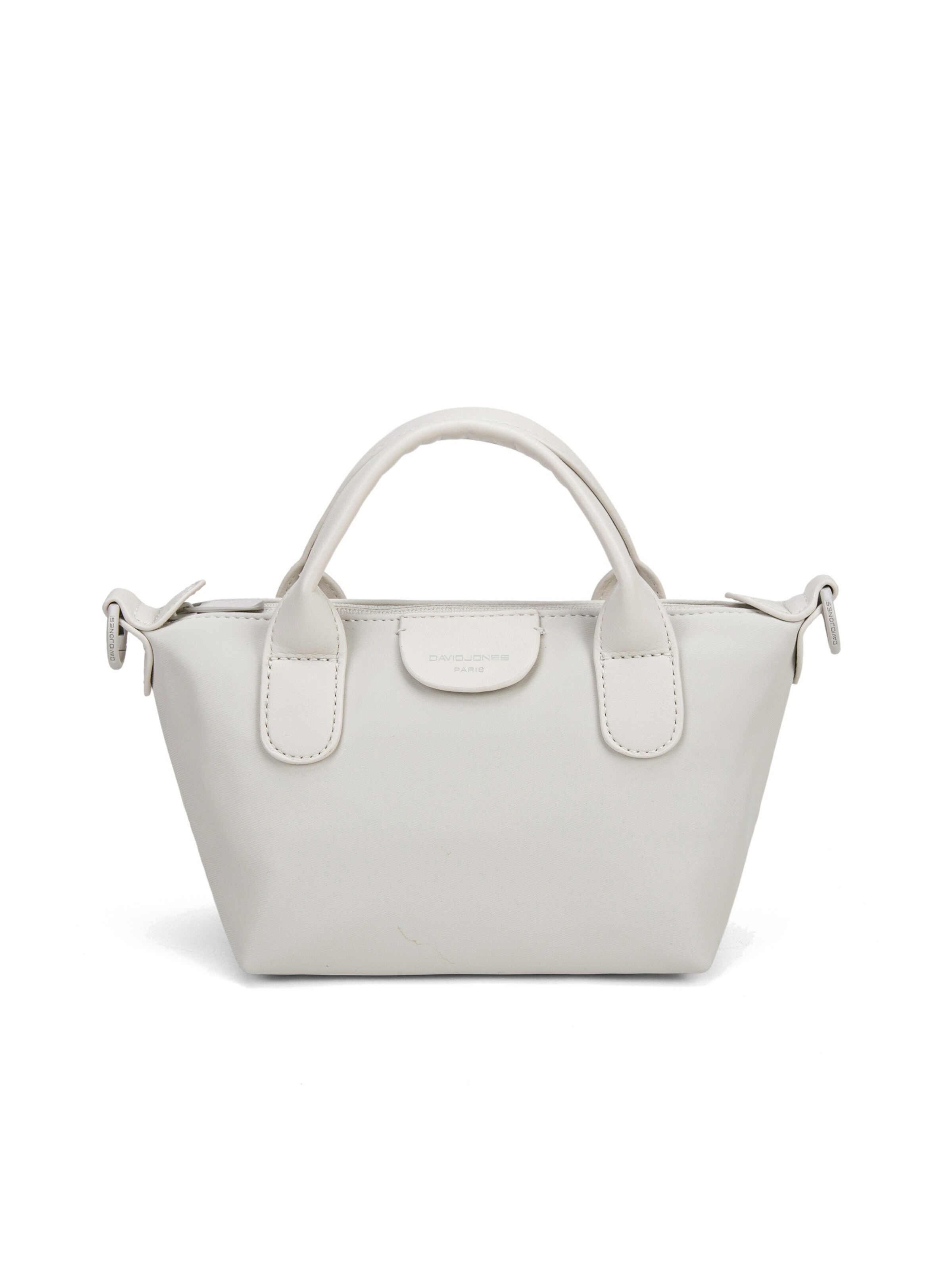 Borsa a mano 'Mini Borsa a Mano David Jones Doppi Manici Zip' di David Jones in beige: frontale