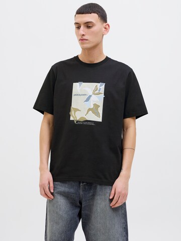 T-Shirt 'JORALMERIA' JACK & JONES en noir : devant