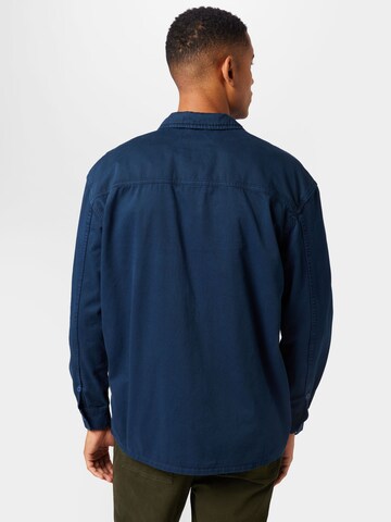 BLEND Comfort fit Button Up Shirt in Blue