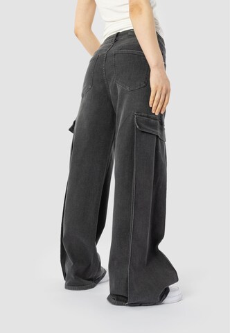 Elias Rumelis Wide leg Cargo Jeans 'Lela' in Black