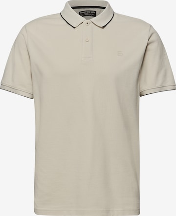Street One MEN Poloshirt in Beige: Vorderseite