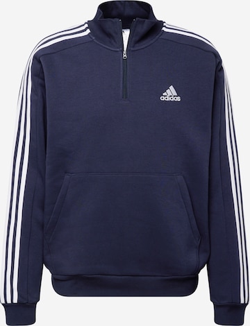 Felpa sportiva 'ESSENTIALS' di ADIDAS SPORTSWEAR in blu: frontale