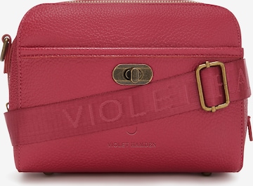 Sac à bandoulière Violet Hamden en rose : devant