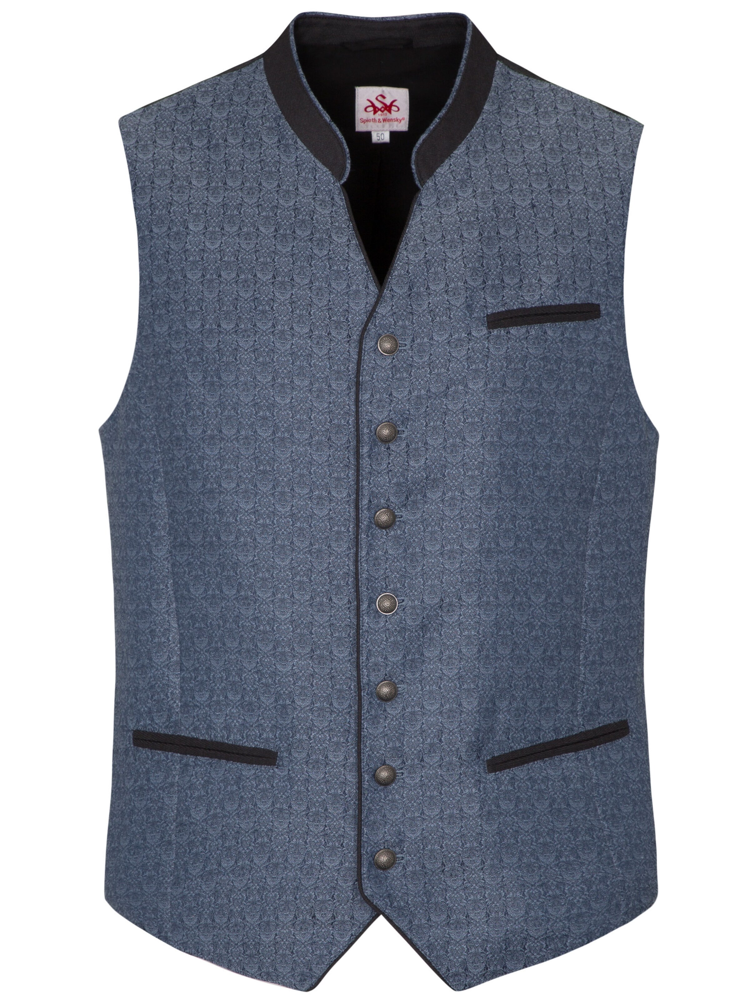 Gilet Traditionnel Homme Calzado Stockerpoint - Sans Manches, En Coton Et Velours - Col Brodé, Boutons Argent, Réglable - Style Bavarois élégant - 9