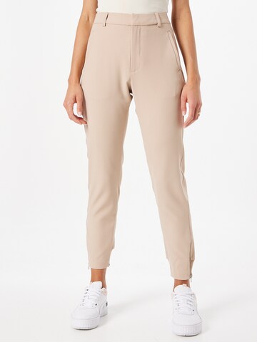 Effilé Pantalon 'Nica' InWear en marron : devant