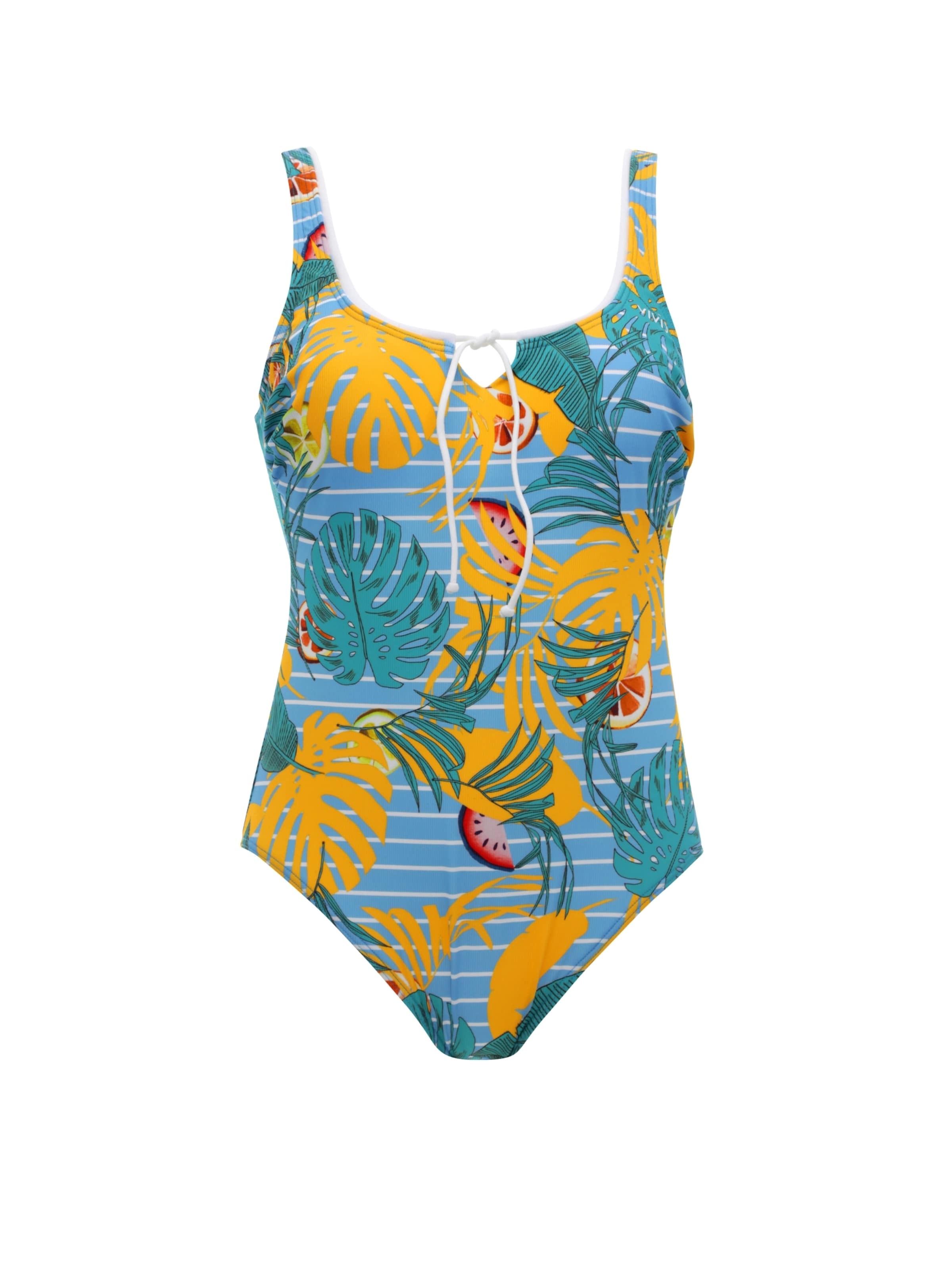 VIVID Bustier Badedragt i blå: forside