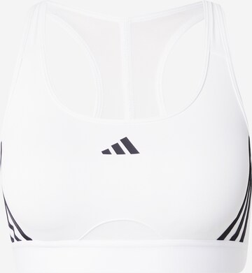 ADIDAS PERFORMANCE Bustier Sport-BH in Weiß: predná strana