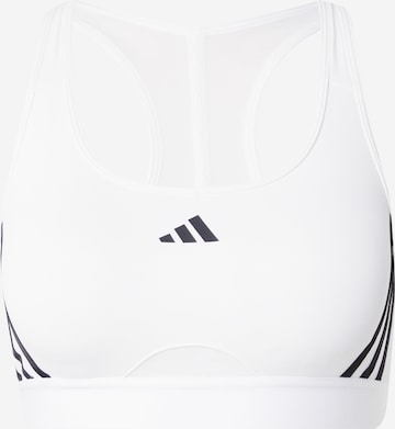 ADIDAS PERFORMANCE Bustier Sports-BH i hvit: forside