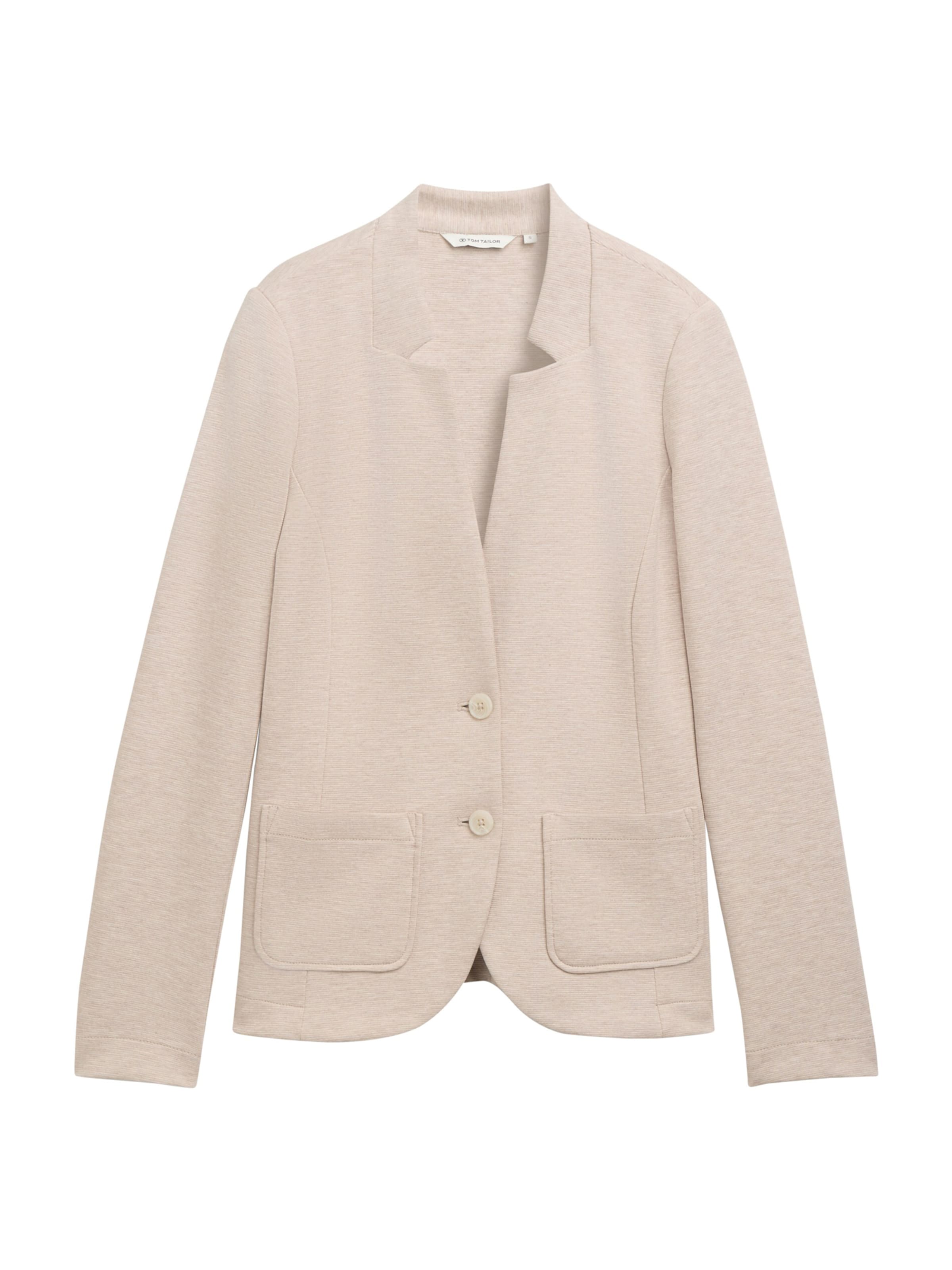 TOM TAILOR Blazer in Beige: front