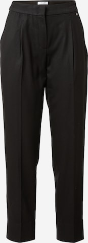 GERRY WEBER Regular Pleat-Front Pants in Black: front