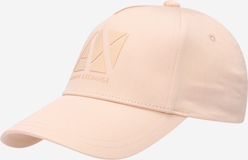 Casquette ARMANI EXCHANGE en orange : devant