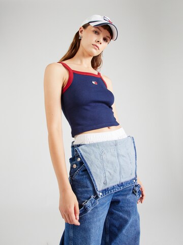 Tommy Jeans Top in Blauw: voorkant