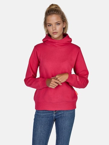 salzhaut Sweatshirt 'Visit' in Pink: front