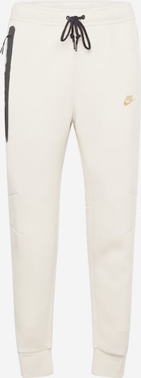 Nike Sportswear Панталон 'TCH FLEECE' в слонова кост / жълто / черно, Преглед на продукта