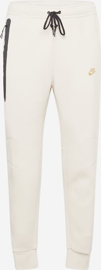 Nike Sportswear Trousers 'TCH FLEECE' in Ivory / Yellow / Black, Item view