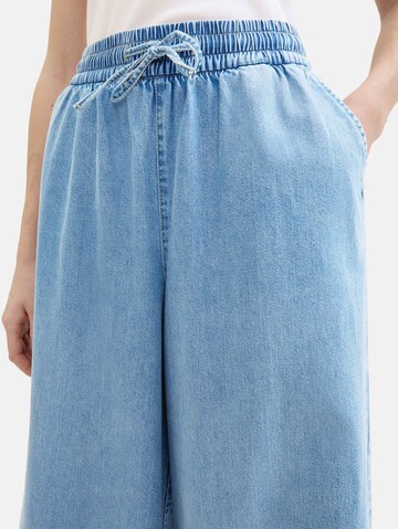 TOM TAILOR DENIM Wide leg Jeans i blå