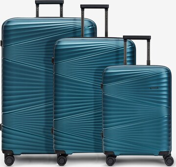 Ensemble de bagages Pactastic en bleu : devant