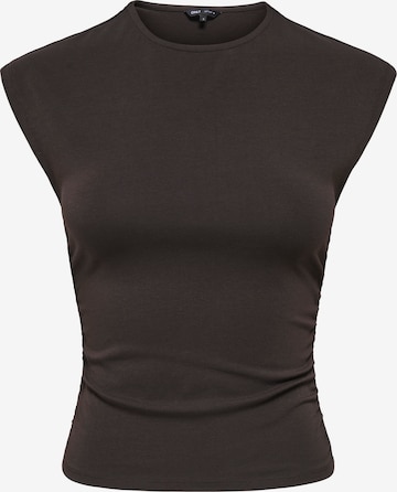 ONLY Top 'ONLMIRA' in Bruin: voorkant