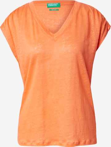 UNITED COLORS OF BENETTON - Camiseta en naranja: frente