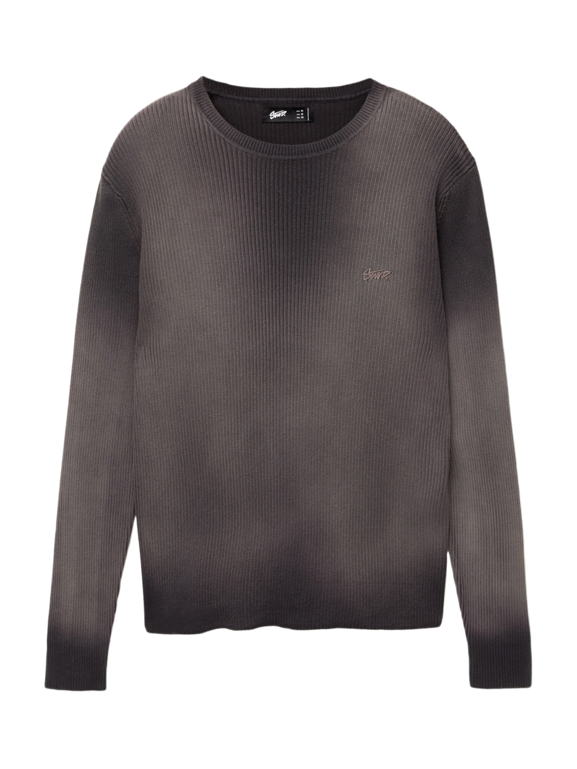 Pull&Bear Sveter 'STWD' - Sivá: predná strana