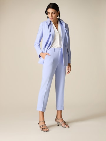 Effilé Pantalon oltre en bleu : devant