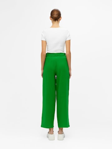 OBJECT Szeroka nogawka Spodnie 'Carina' w kolorze zielony