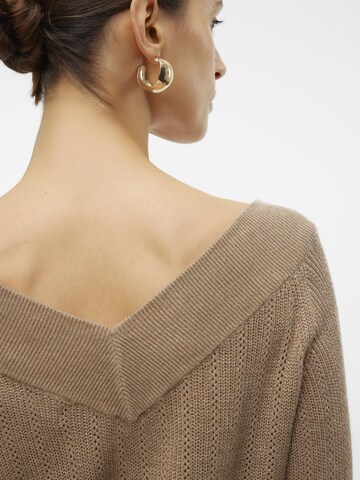 VERO MODA Trui 'VMNewlexsun' in Bruin