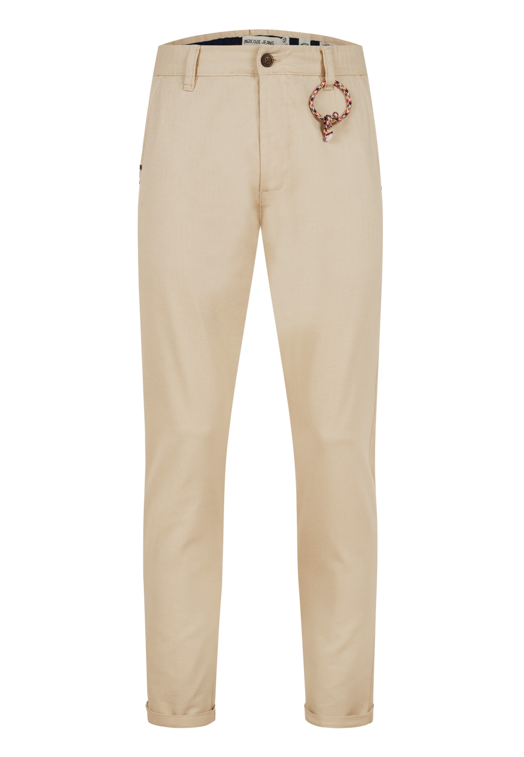 INDICODE JEANS Chino Pants 'Melio' in Light beige, Item view