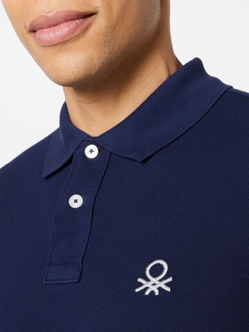 UNITED COLORS OF BENETTON Poloshirt in Blau