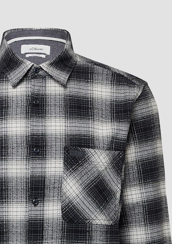 s.Oliver Regular fit Overhemd in Zwart