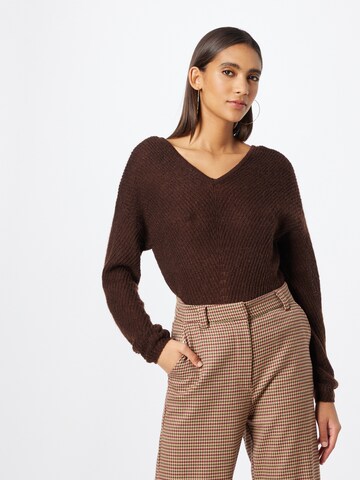 VERO MODA Pullover 'STINNA' in Braun: predná strana