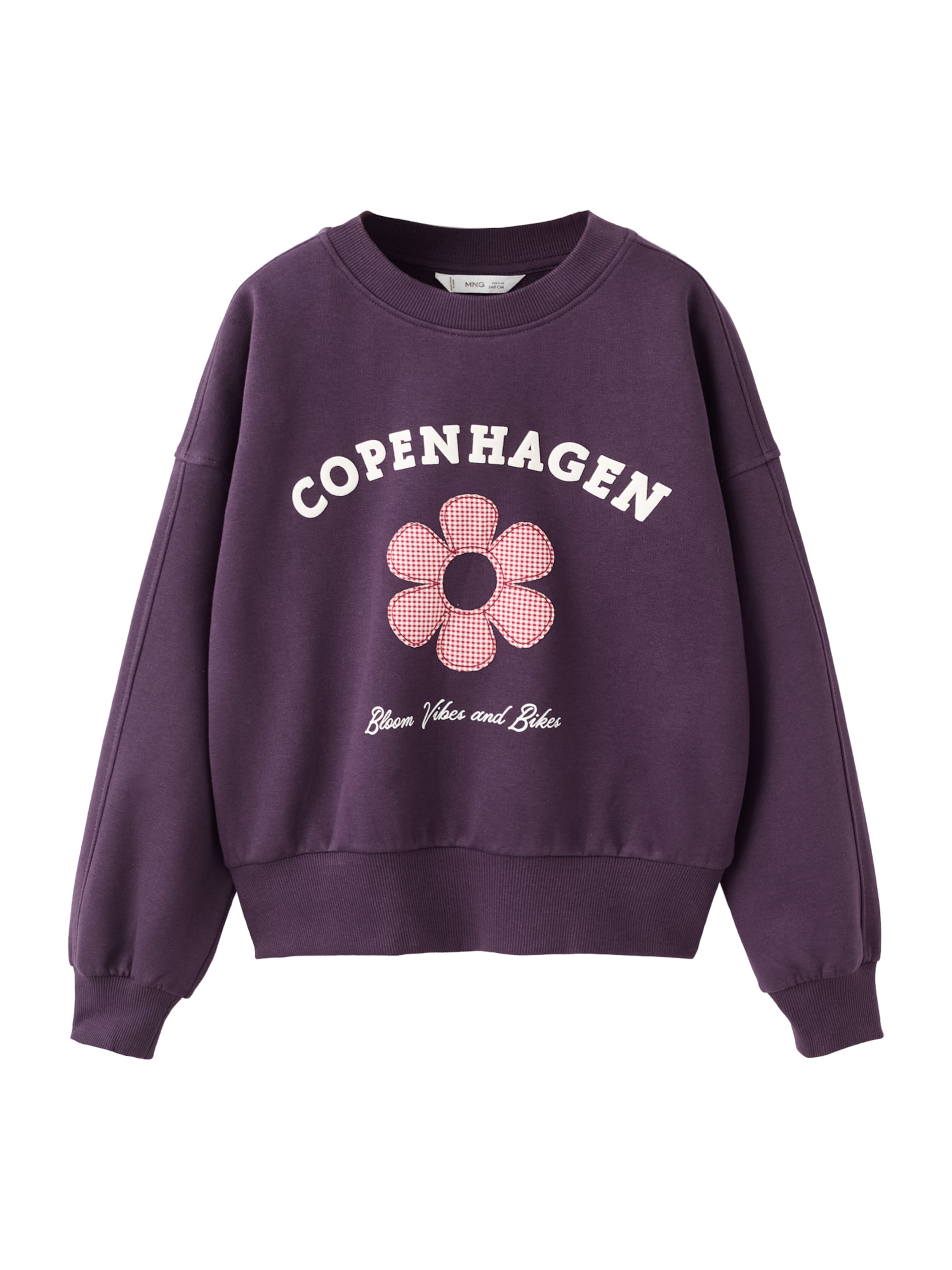 MANGO KIDSSweater majica 'COPEN' - ljubičasta boja: prednji dio