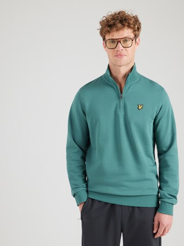 Lyle & Scott Μπλούζα φούτερ σε πράσινο: μπροστά