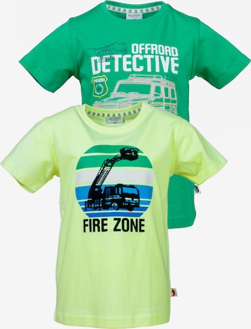 SALT AND PEPPER Shirt 'Feuerwehr' in Green: front