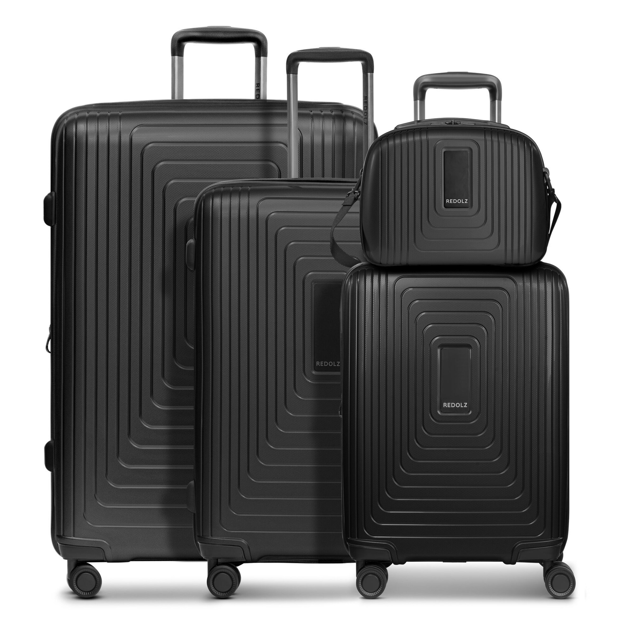 Ensemble de bagages 'Essentials 14' Redolz en noir : devant