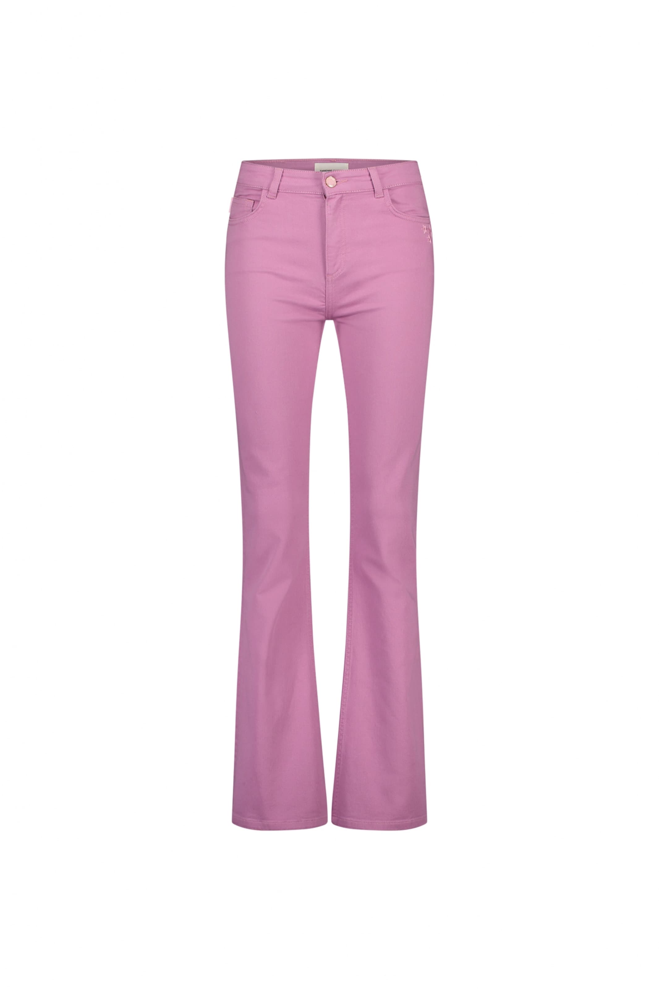 Fabienne Chapot Flared Jeans in Roze: voorkant
