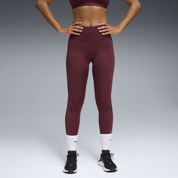 PUMA Skinny Sporthose in Rot: Vorderseite