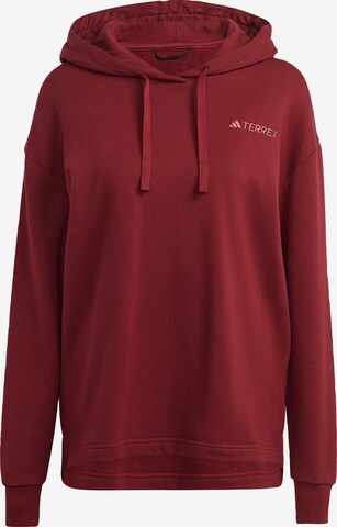 Sweat de sport ADIDAS TERREX en rouge : devant