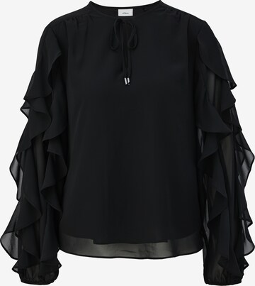 s.Oliver BLACK LABEL - Blusa em preto: frente