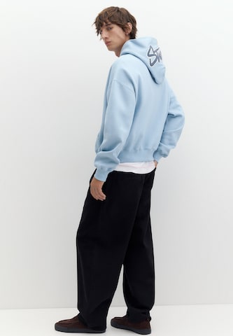 Bluză de molton 'STWD' de la Pull&Bear pe albastru