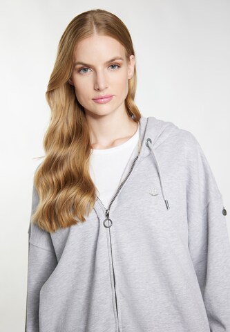 DreiMaster Vintage Zip-Up Hoodie 'Imane' in Grey